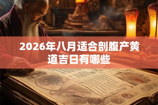 2026年八月适合剖腹产黄道吉日有哪些 2026年八月适合剖腹产黄道吉日有哪些