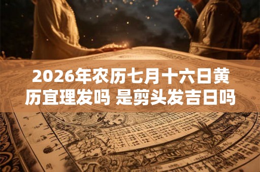 2026年农历七月十六日黄历宜理发吗 是剪头发吉日吗