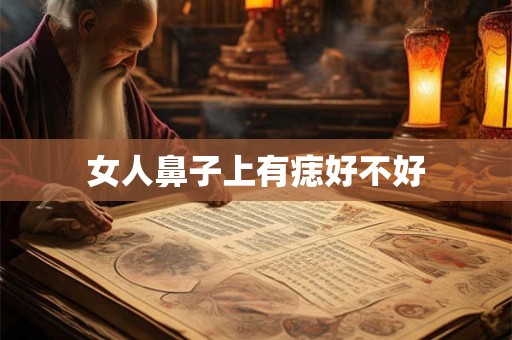 女人鼻子上有痣好不好