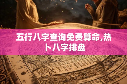 五行八字查询免费算命,热卜八字排盘