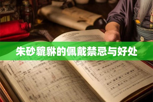 朱砂貔貅的佩戴禁忌与好处