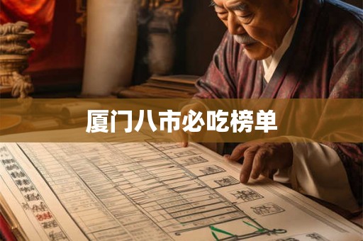 厦门八市必吃榜单