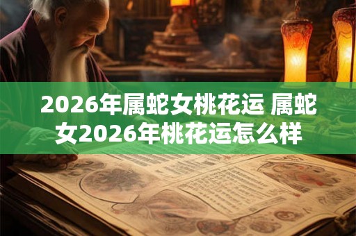 2026年属蛇女桃花运 属蛇女2026年桃花运怎么样