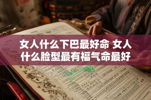 女人什么下巴最好命 女人什么脸型最有福气命最好