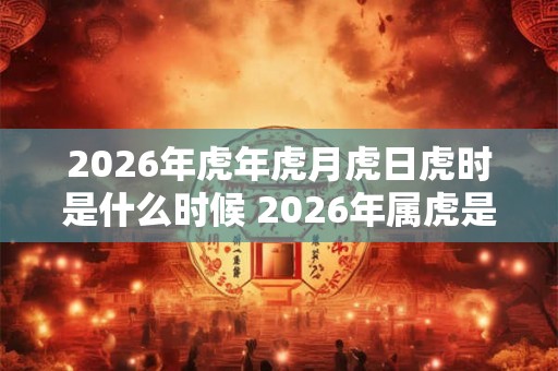 2026年虎年虎月虎日虎时是什么时候 2026年属虎是什么命