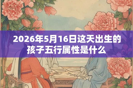2026年5月16日这天出生的孩子五行属性是什么