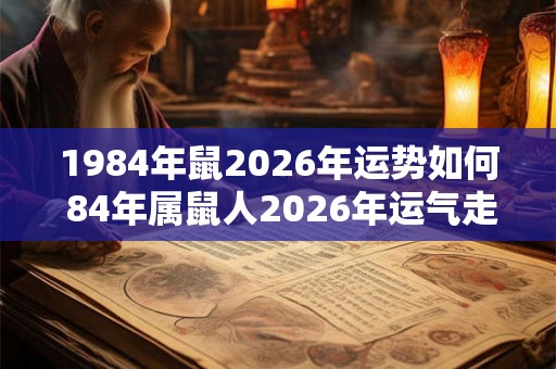 1984年鼠2026年运势如何 84年属鼠人2026年运气走向 1984年鼠2026年运势如何 84年属鼠人2026年运气走向
