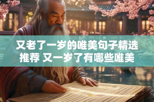 又老了一岁的唯美句子精选推荐 又一岁了有哪些唯美的句子值得推荐