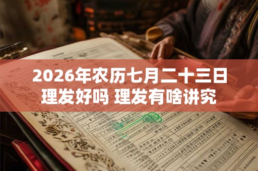 2026年农历七月二十三日理发好吗 理发有啥讲究