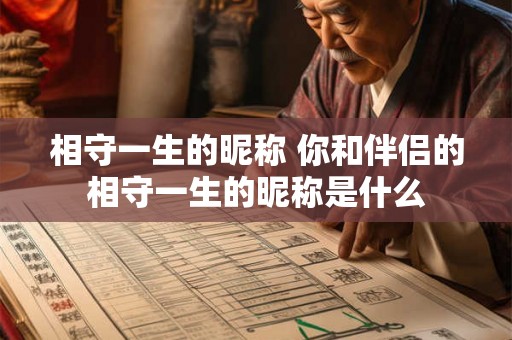 相守一生的昵称 你和伴侣的相守一生的昵称是什么