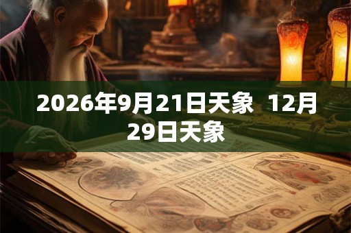 2026年9月21日天象 12月29日天象 2026年9月21日天象 12月29日天象