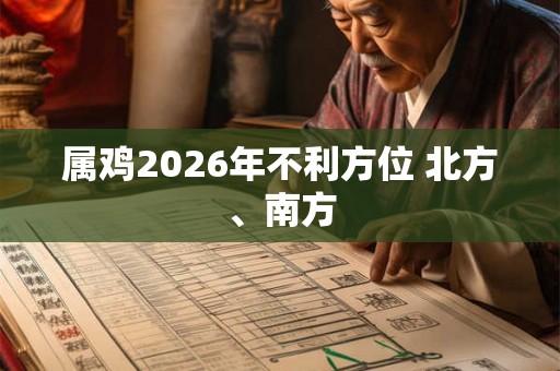 属鸡2026年不利方位 北方、南方