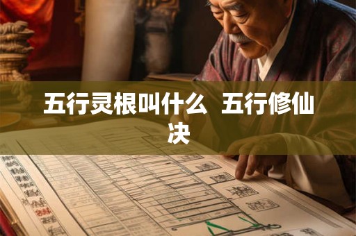 五行灵根叫什么  五行修仙决