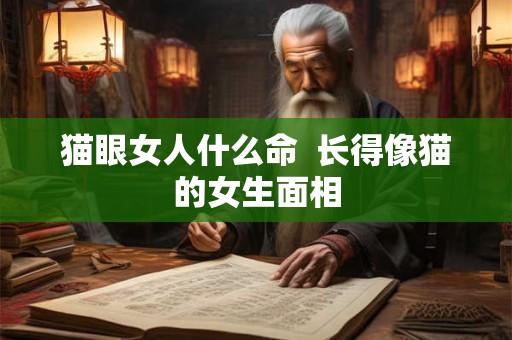 猫眼女人什么命  长得像猫的女生面相
