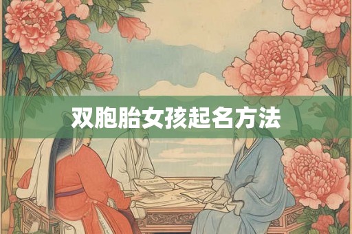 双胞胎女孩起名方法