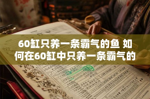 60缸只养一条霸气的鱼 如何在60缸中只养一条霸气的鱼