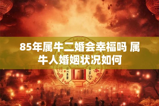 85年属牛二婚会幸福吗 属牛人婚姻状况如何
