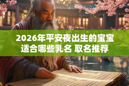 2026年平安夜出生的宝宝适合哪些乳名 取名推荐