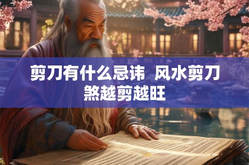 剪刀有什么忌讳  风水剪刀煞越剪越旺