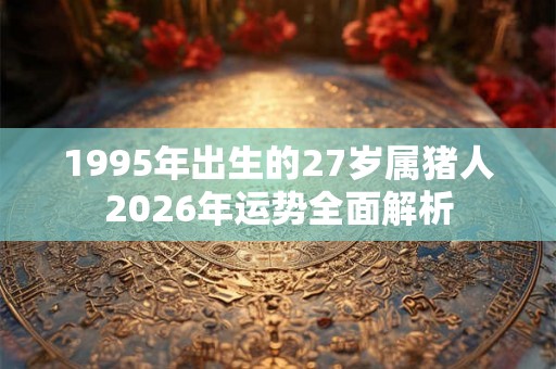 1995年出生的27岁属猪人2026年运势全面解析