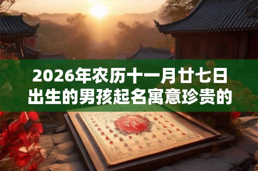 2026年农历十一月廿七日出生的男孩起名寓意珍贵的名字精选 2026年农历十一月廿七日出生的男孩起名寓意珍贵的名字精选