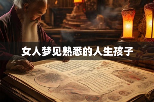 女人梦见熟悉的人生孩子 女人梦见熟悉的人生孩子