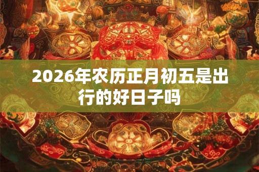 2026年农历正月初五是出行的好日子吗 2026年农历正月初五是出行的好日子吗
