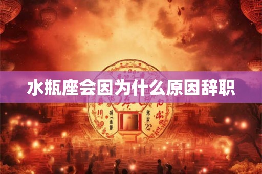 水瓶座会因为什么原因辞职