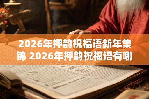 2026年押韵祝福语新年集锦 2026年押韵祝福语有哪些