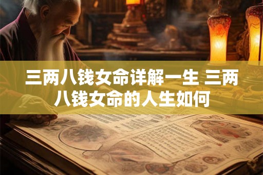 三两八钱女命详解一生 三两八钱女命的人生如何 三两八钱女命详解一生 三两八钱女命的人生如何