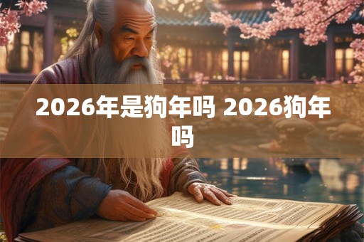 2026年是狗年吗 2026狗年吗 2026年是狗年吗 2026狗年吗