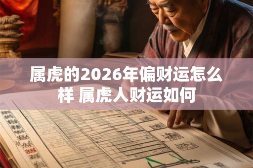 属虎的2026年偏财运怎么样 属虎人财运如何