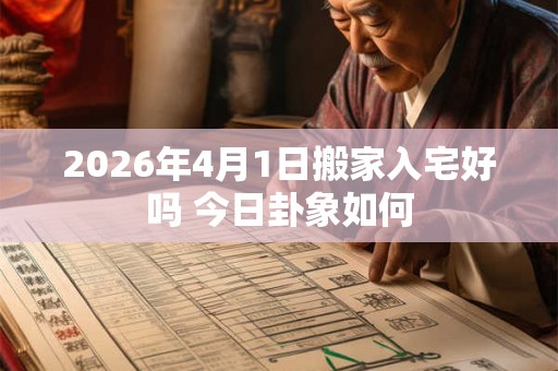 2026年4月1日搬家入宅好吗 今日卦象如何
