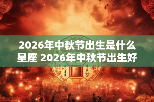 2026年中秋节出生是什么星座 2026年中秋节出生好吗 2026年中秋节出生是什么星座 2026年中秋节出生好吗