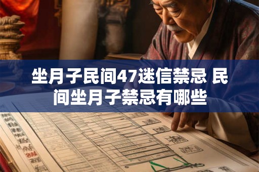 坐月子民间47迷信禁忌 民间坐月子禁忌有哪些