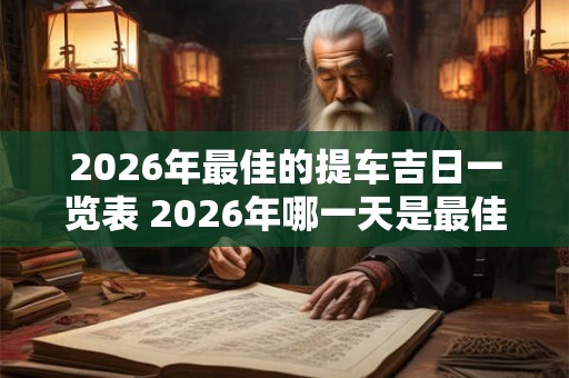 2026年最佳的提车吉日一览表 2026年哪一天是最佳的提车吉日 2026年最佳的提车吉日一览表 2026年哪一天是最佳的提车吉日