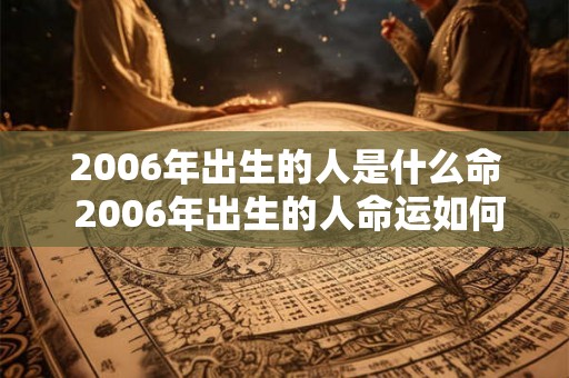 2006年出生的人是什么命 2006年出生的人命运如何