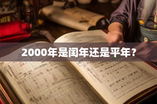 2000年是闰年还是平年？