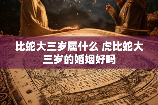 比蛇大三岁属什么 虎比蛇大三岁的婚姻好吗
