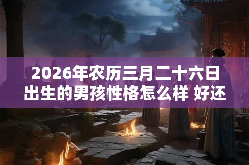 2026年农历三月二十六日出生的男孩性格怎么样 好还是不好