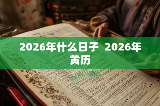 2026年什么日子  2026年黄历