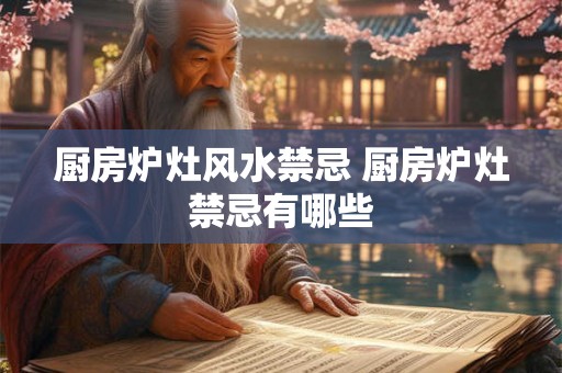 厨房炉灶风水禁忌 厨房炉灶禁忌有哪些