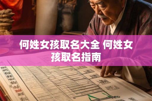 何姓女孩取名大全 何姓女孩取名指南