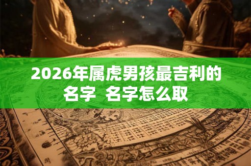2026年属虎男孩最吉利的名字  名字怎么取