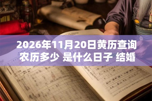 2026年11月20日黄历查询 农历多少 是什么日子 结婚吉时