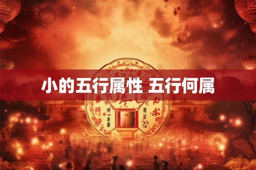 小的五行属性 五行何属