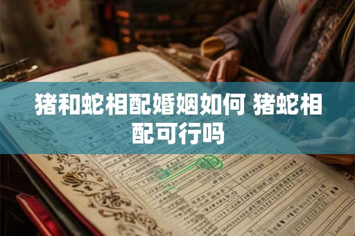 猪和蛇相配婚姻如何 猪蛇相配可行吗 猪和蛇相配婚姻如何 猪蛇相配可行吗