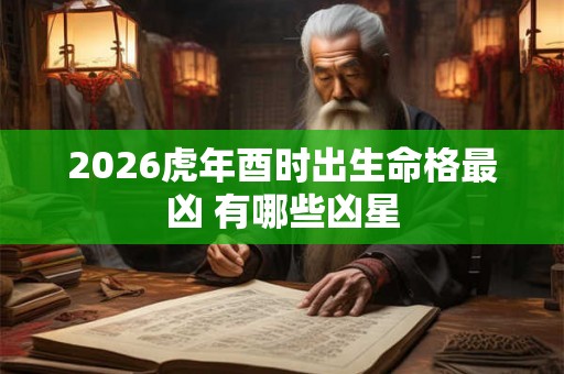 2026虎年酉时出生命格最凶 有哪些凶星