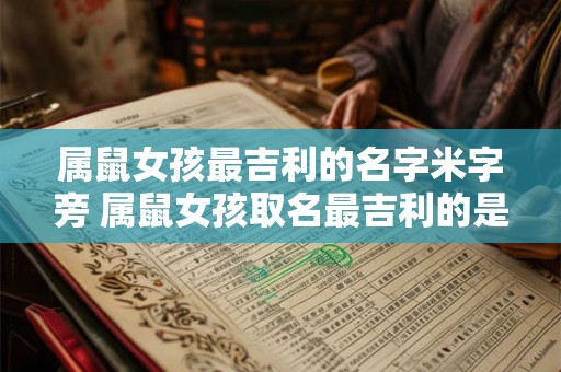 属鼠女孩最吉利的名字米字旁 属鼠女孩取名最吉利的是米字旁吗