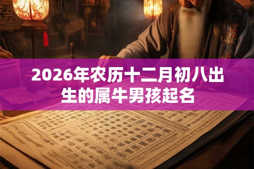 2026年农历十二月初八出生的属牛男孩起名 2026年农历十二月初八出生的属牛男孩起名